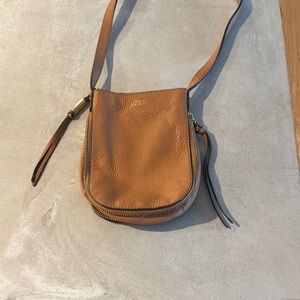 Vince Camuto Tan Leather Crossbody Bag